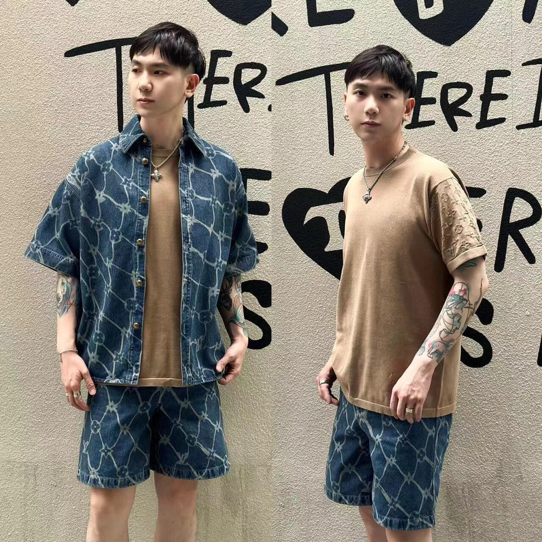R공장 / 루이비통 남성 라운드넥 반팔
