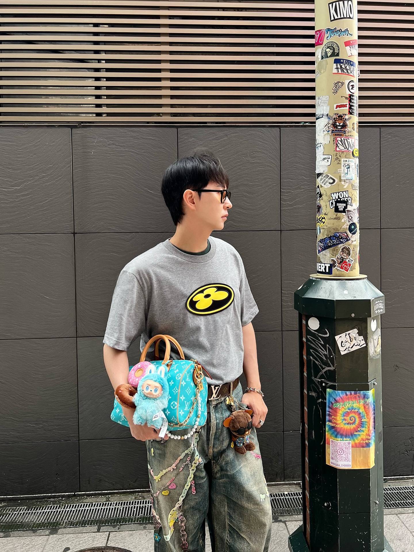 R공장 / 루이비통 남성 패치 반팔