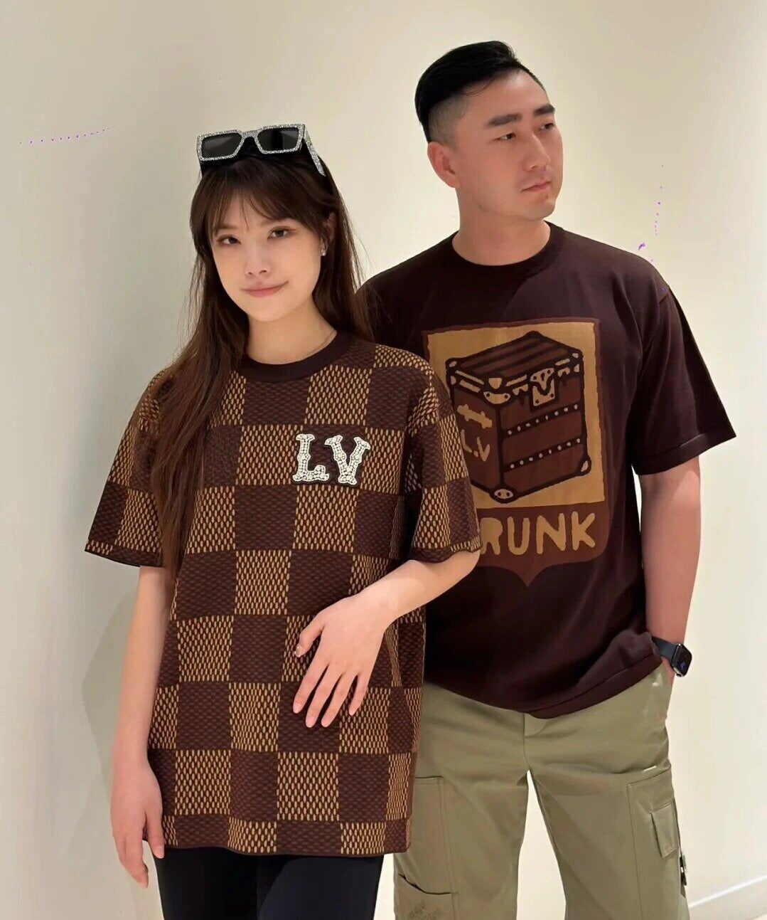 R공장 / 루이비통 남성 여성 라운드넥 반팔