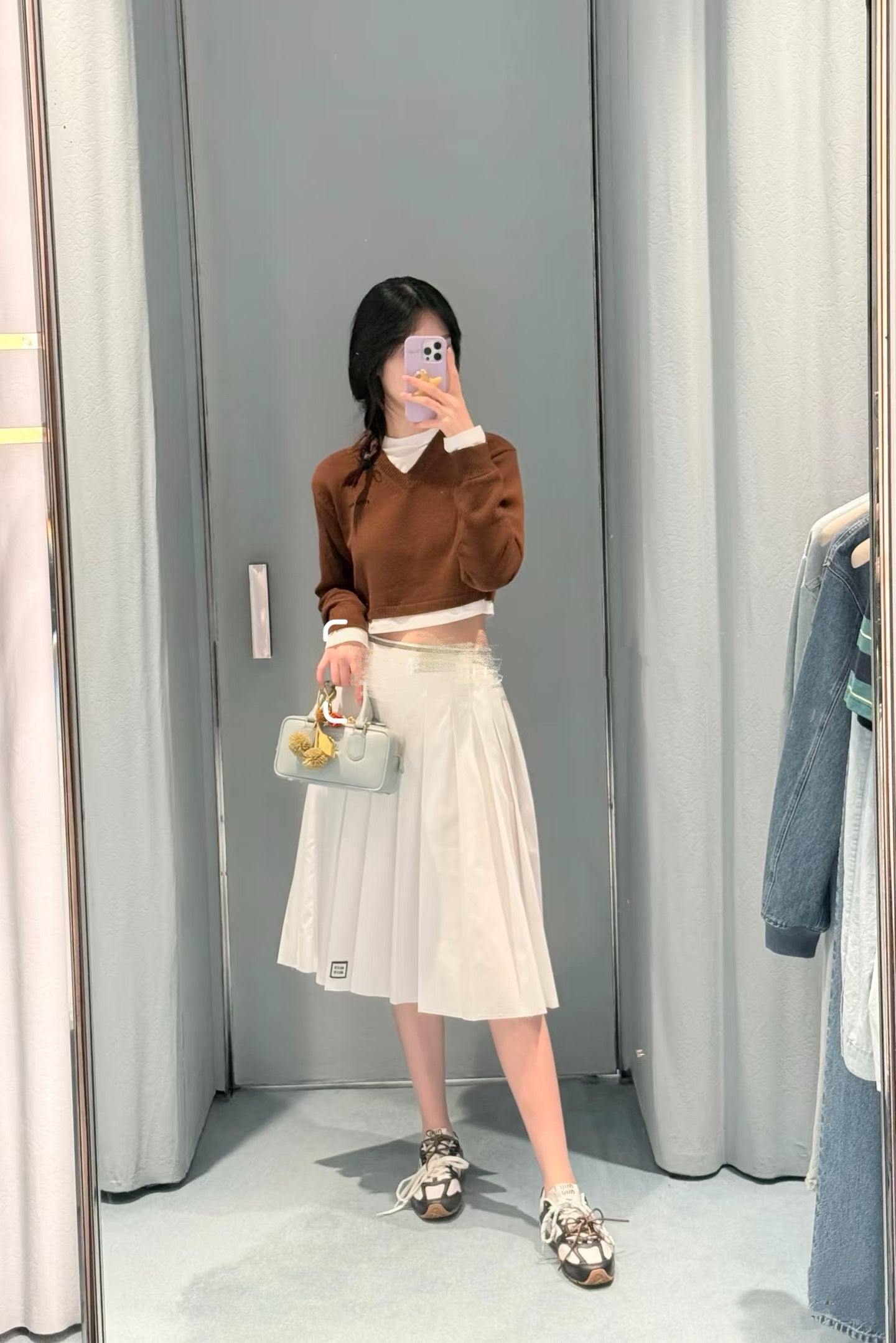 티모 공장 / 미우미우 여성 미디 스커트