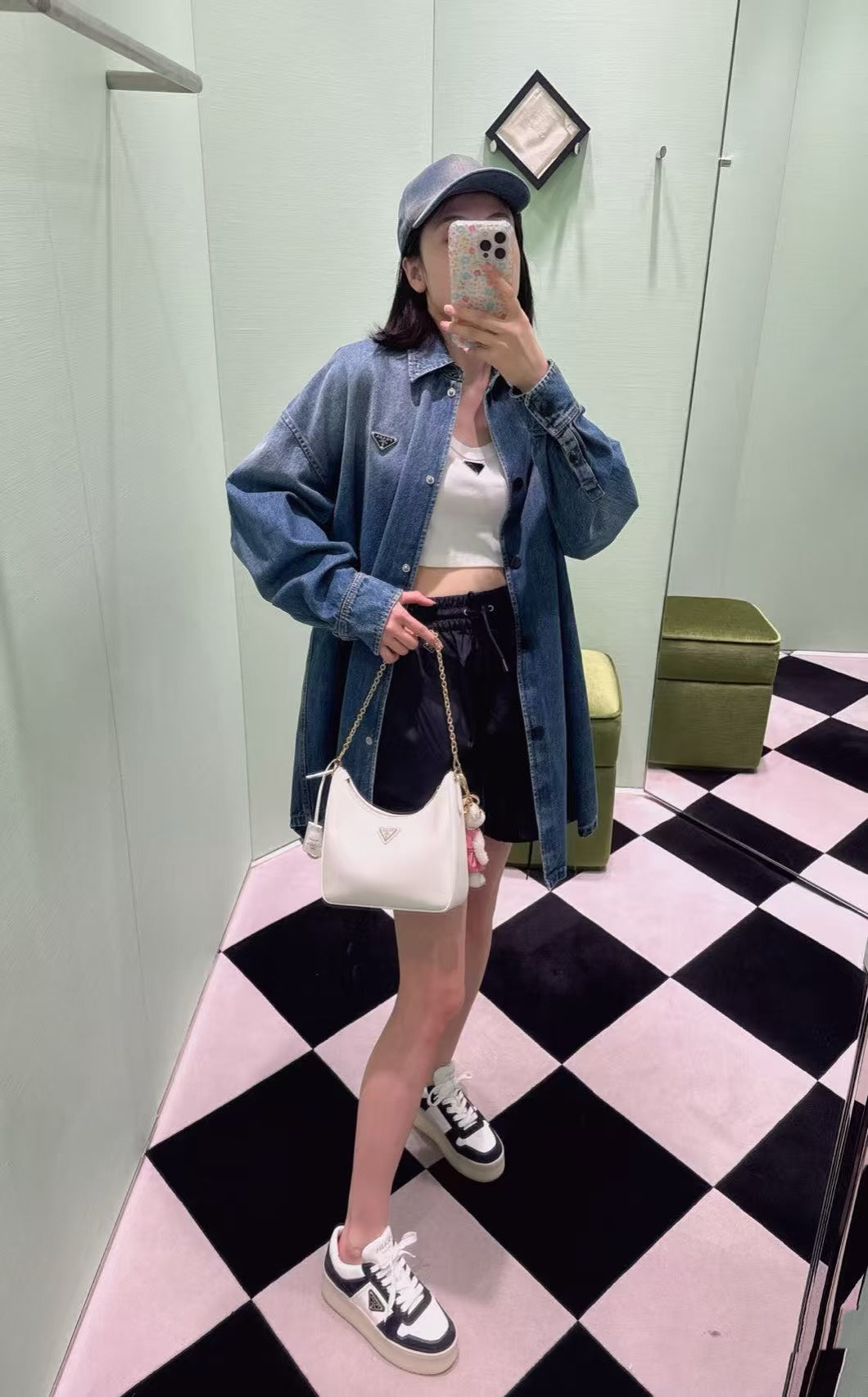 티모 공장 / 프라다 여성 데님 셔츠