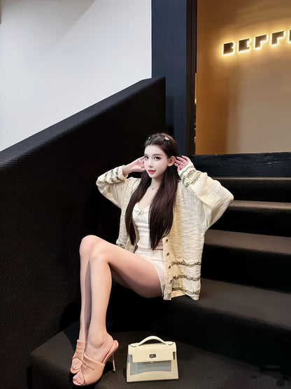 티모 공장 / 샤넬 여성 보이넥 니트 가디건