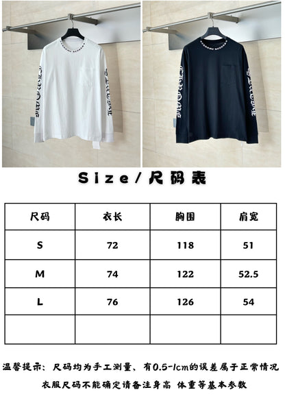 체인2호 / 크롬하츠 남성 여성 프린트 긴팔