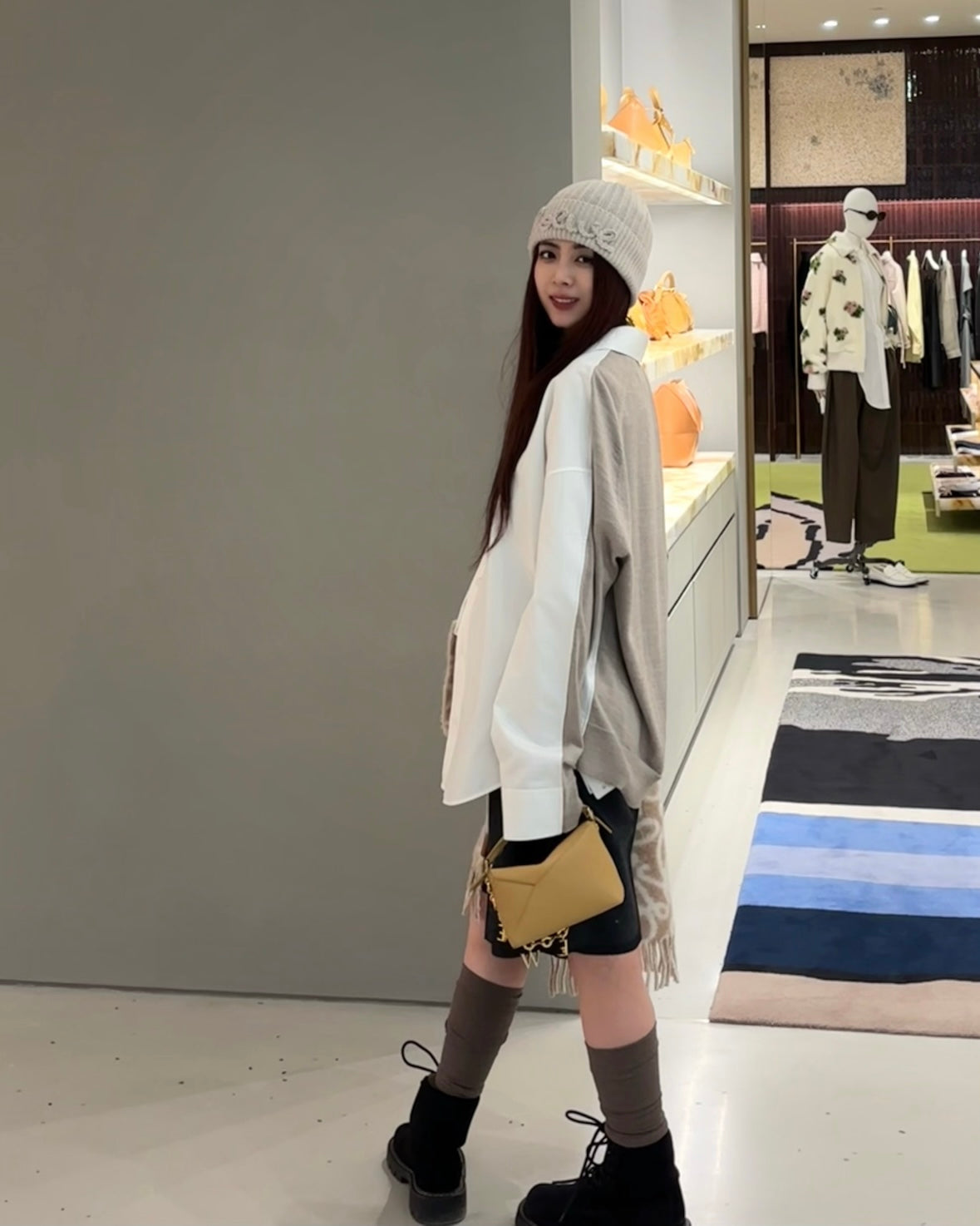 체인2호 / 로에베 여성 패치워크 셔츠