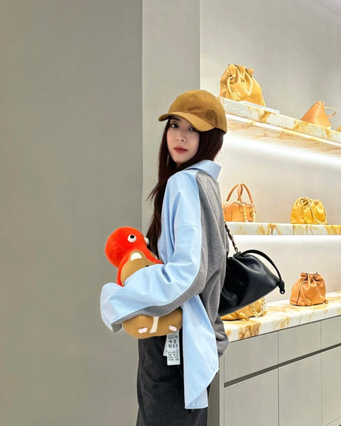 체인2호 / 로에베 여성 패치워크 셔츠