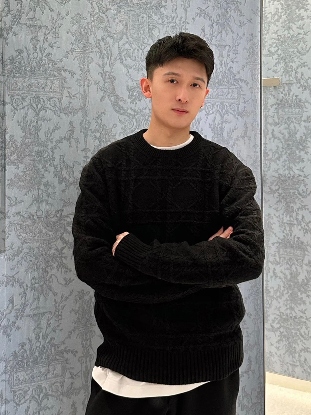 체인2호 / 디올 남성 여성 라운드 니트