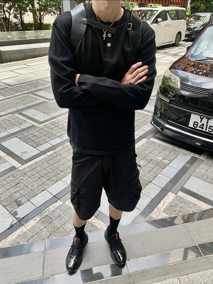 체인2호 / 크롬하츠 남성 와플 맨투맨