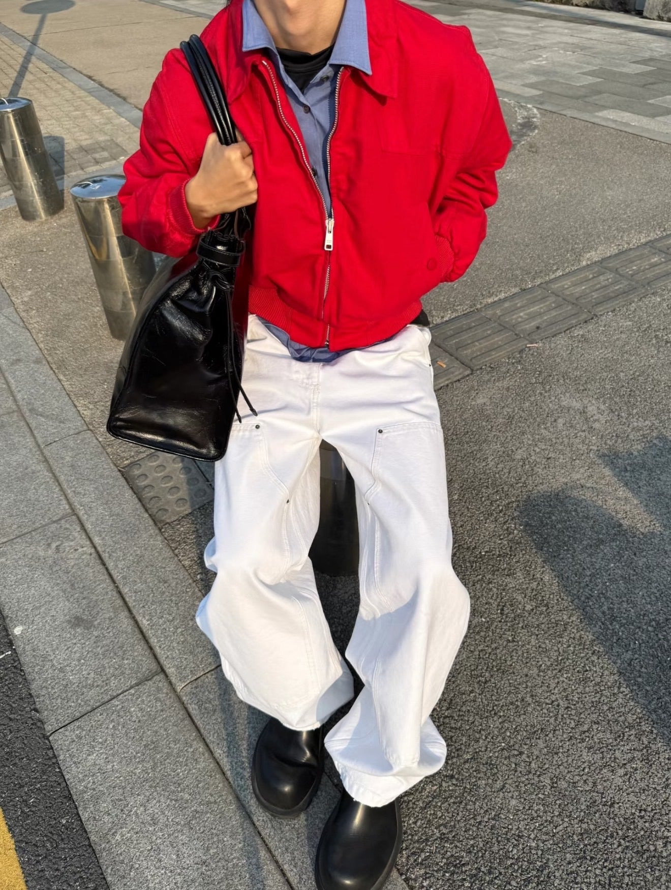 체인2호 / 프라다 남성 여성 레드 재킷