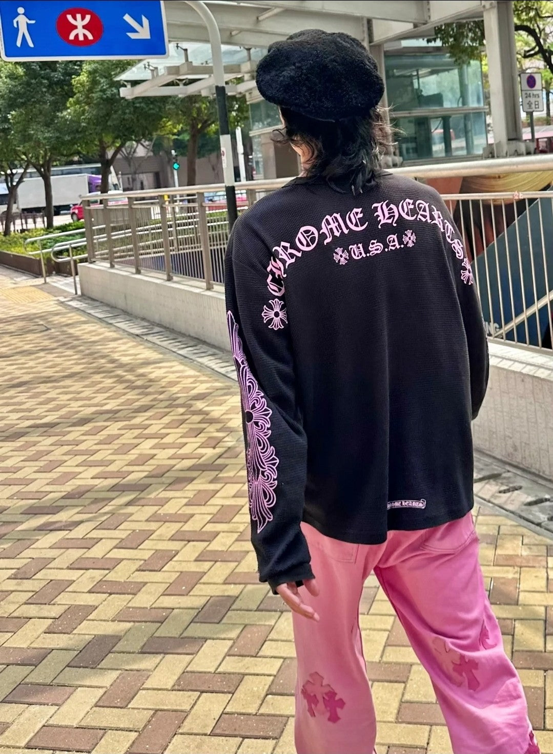 체인2호 / 크롬하츠 남성 여성 와플 긴팔