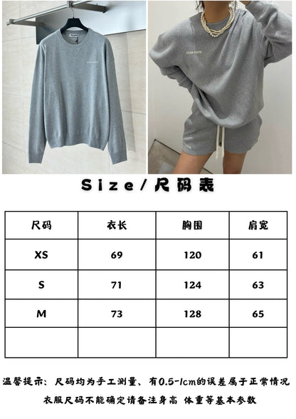체인2호 / 미우미우 여성 그레이 니트