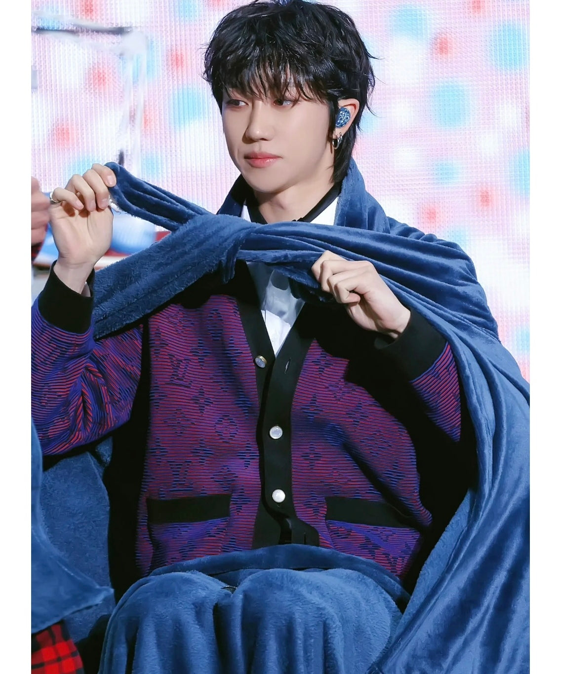 BVG / 루이비통 남성 퍼플 니트