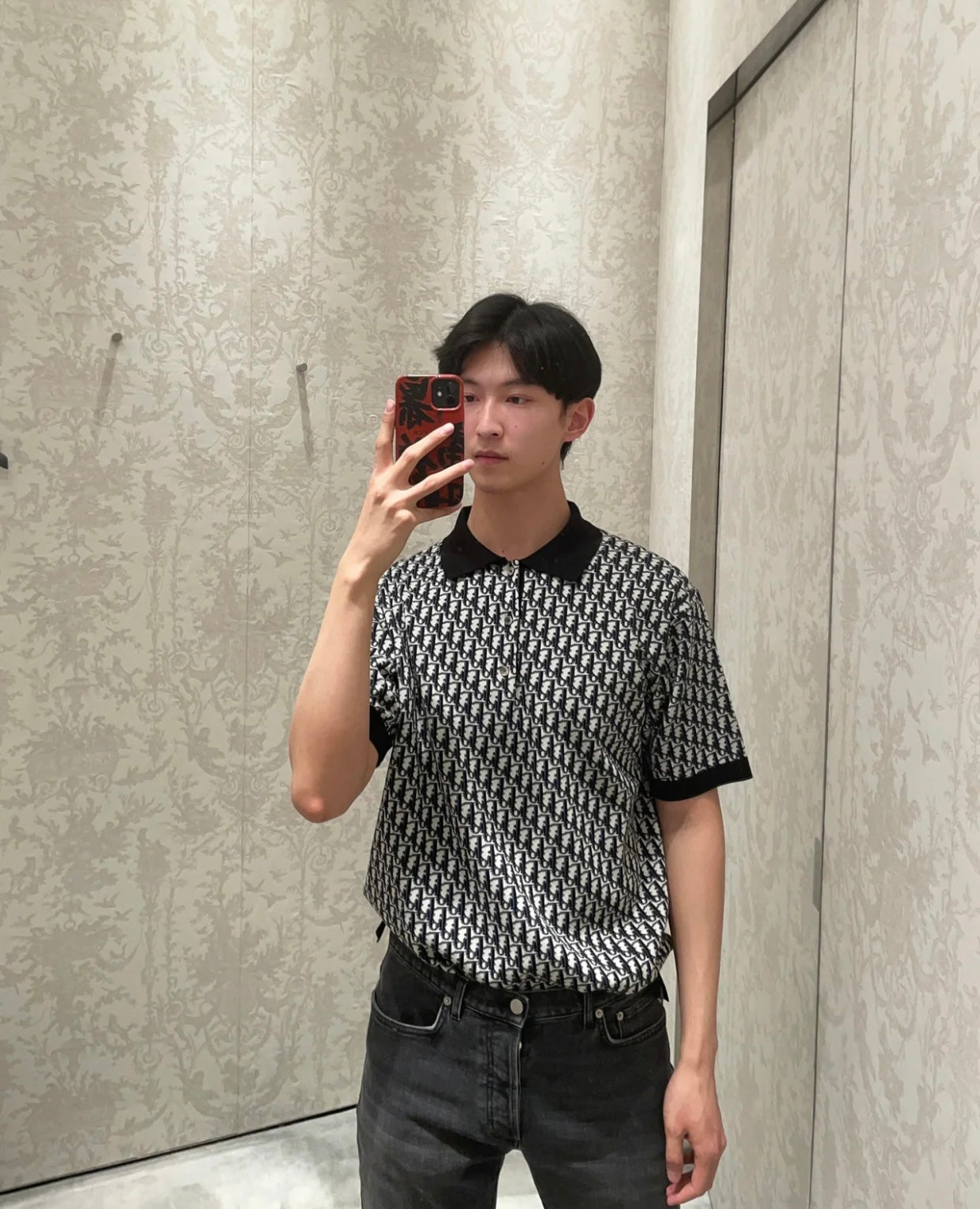 TJ셀러 / 디올 남성 폴로넥 반팔 셔츠