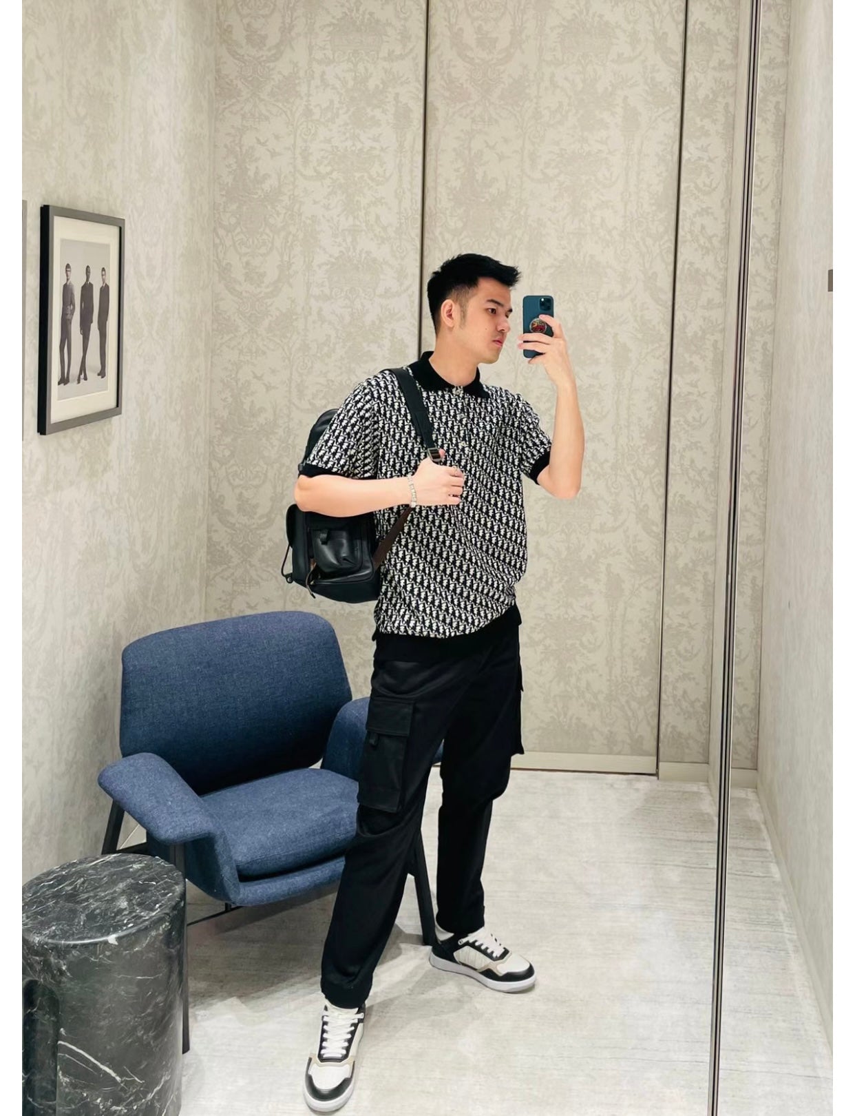 TJ셀러 / 디올 남성 폴로넥 반팔 셔츠