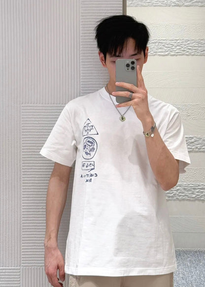 TJ셀러 / 디올 남성 여성 루즈핏 면 반팔 티셔츠