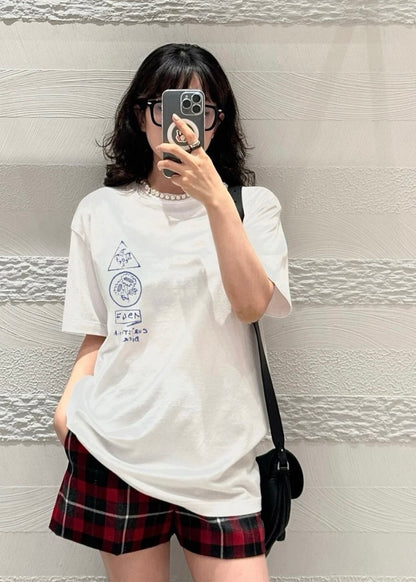 TJ셀러 / 디올 남성 여성 루즈핏 면 반팔 티셔츠