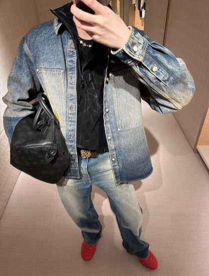 BVG / 루이비통 남성 데님 코트