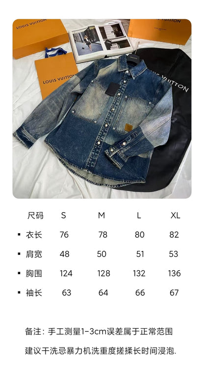 BVG / 루이비통 남성 데님 코트