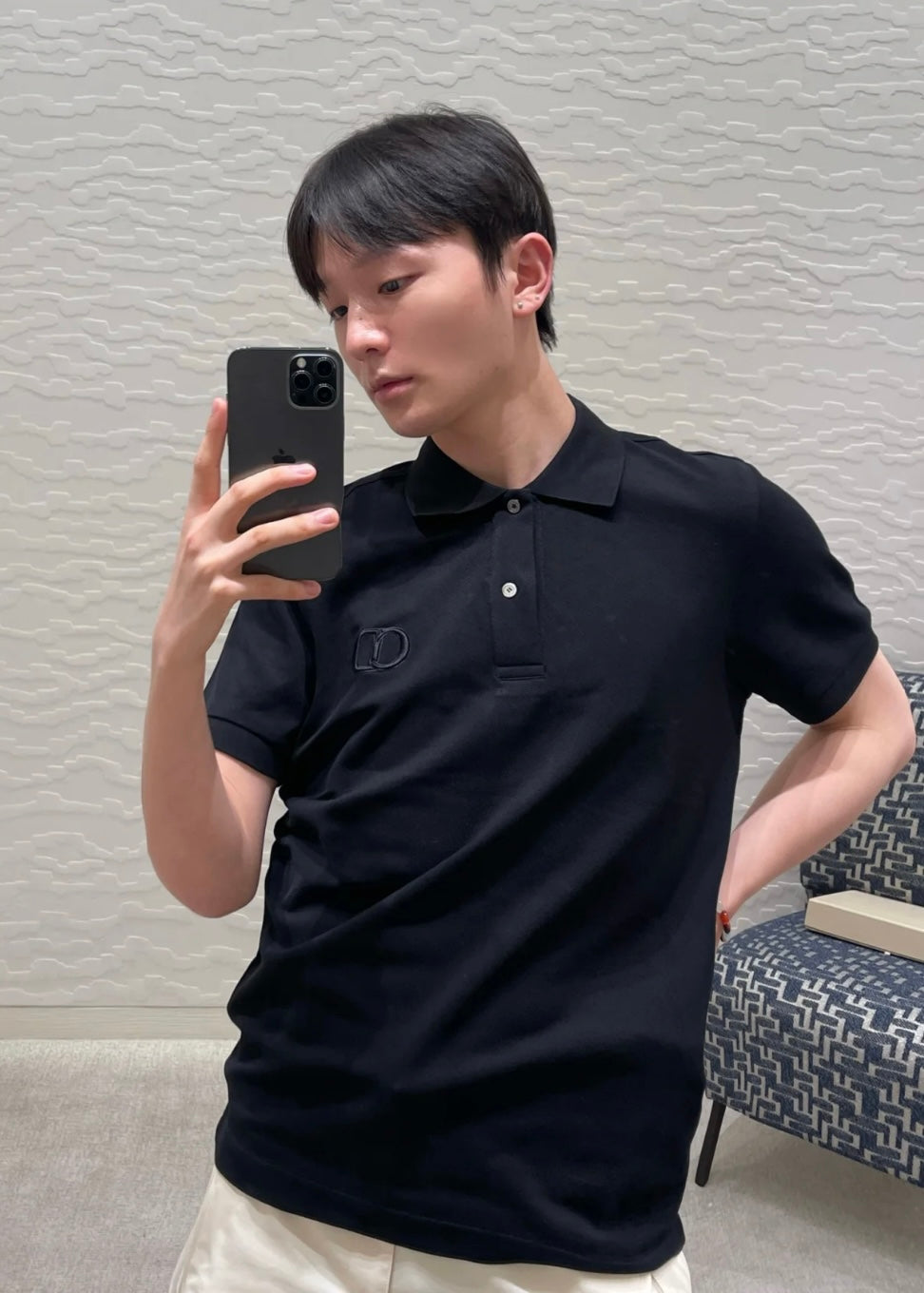 TJ셀러 / 디올 남성 폴로넥 반팔 셔츠