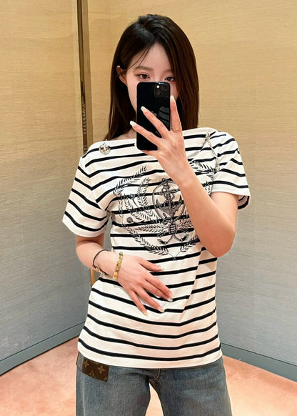 TJ셀러 / 루이비통 여성 스트라이프 반팔 티셔츠