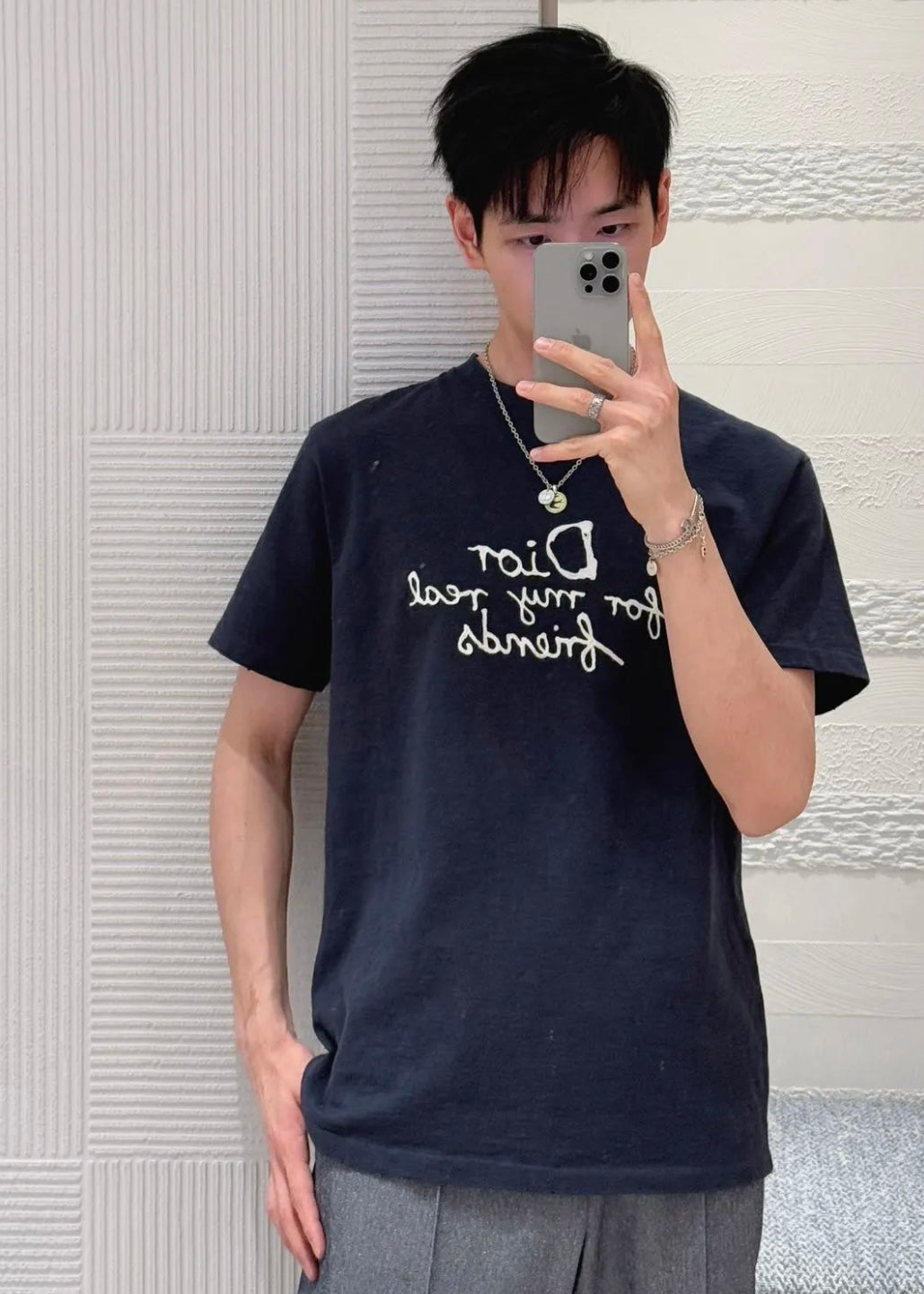 TJ셀러 / 디올 남성 여성 루즈핏 반팔 티셔츠