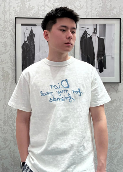 TJ셀러 / 디올 남성 여성 루즈핏 반팔 티셔츠