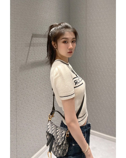 TJ셀러 / 디올 여성 니트 반팔