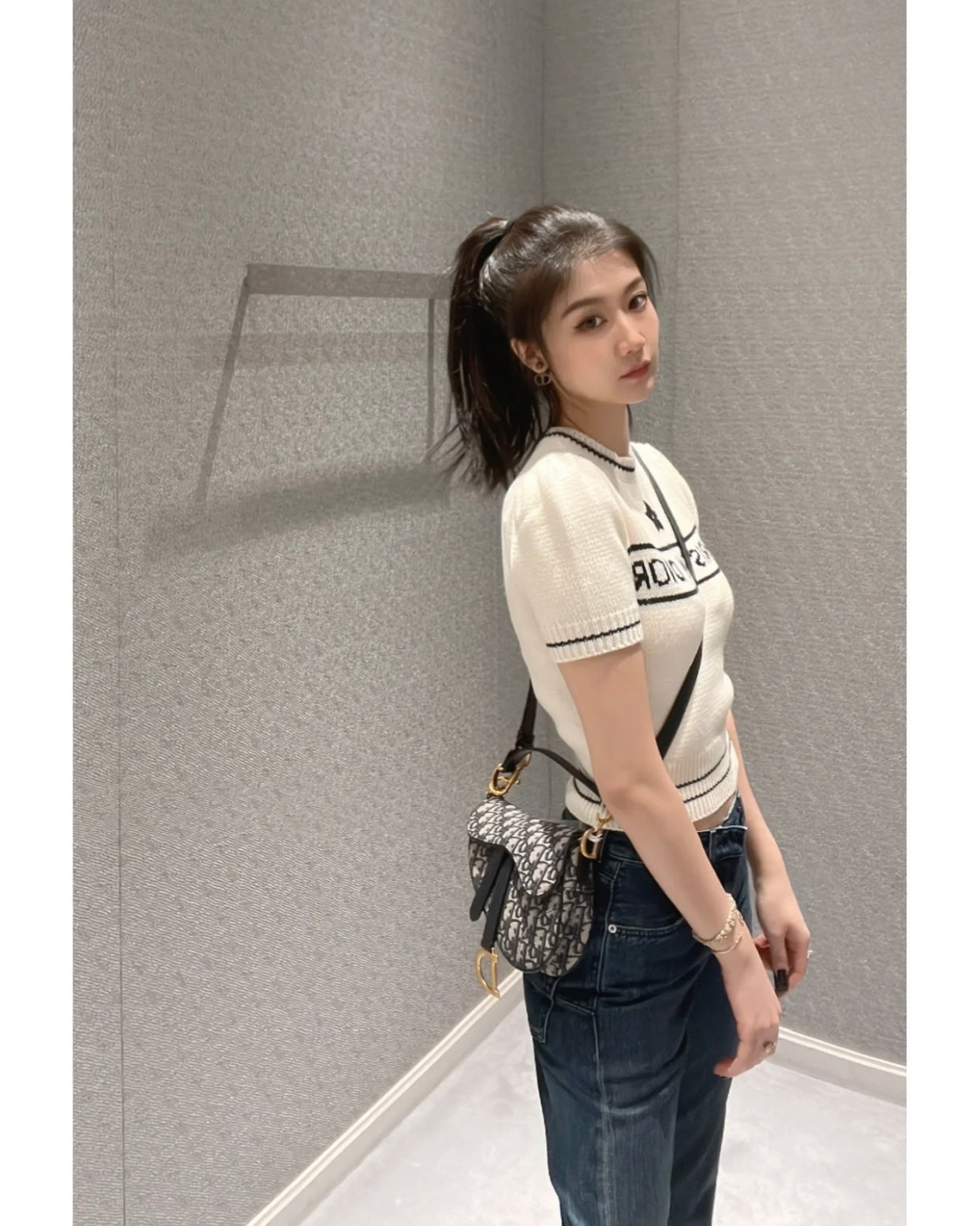TJ셀러 / 디올 여성 니트 반팔