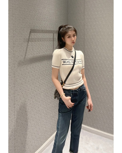 TJ셀러 / 디올 여성 니트 반팔