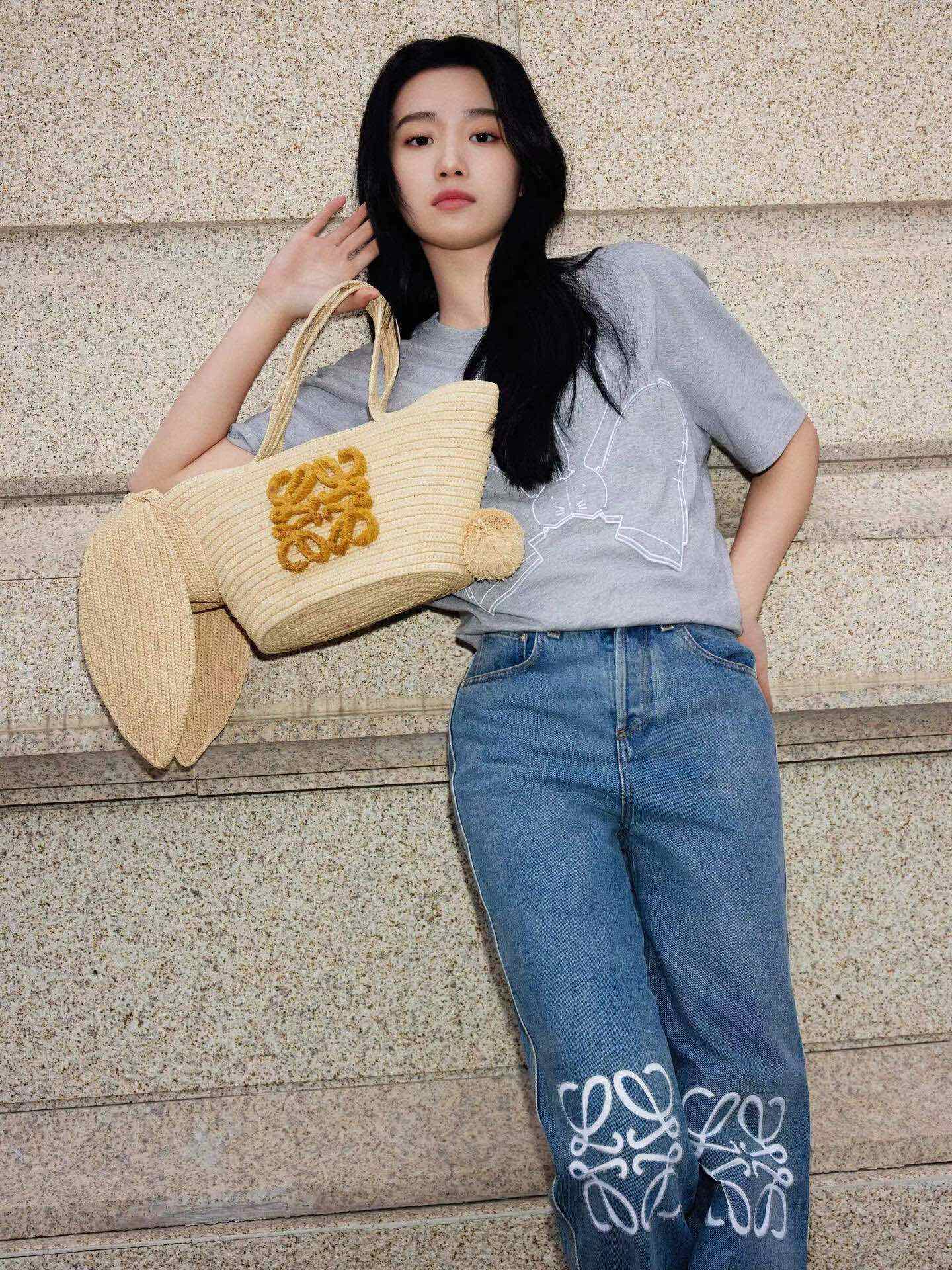 BVG / 로에베 남성 여성 데님 팬츠