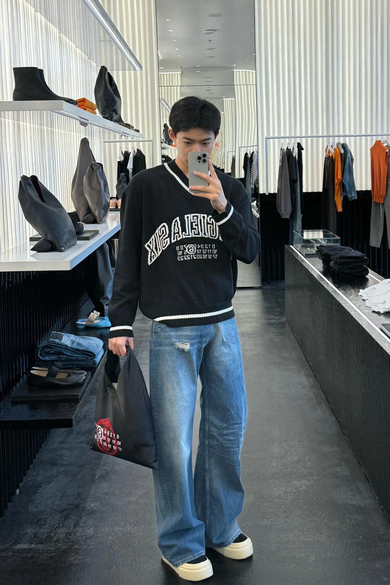 BVG / 메종마르지엘라 남성 여성 데님 팬츠