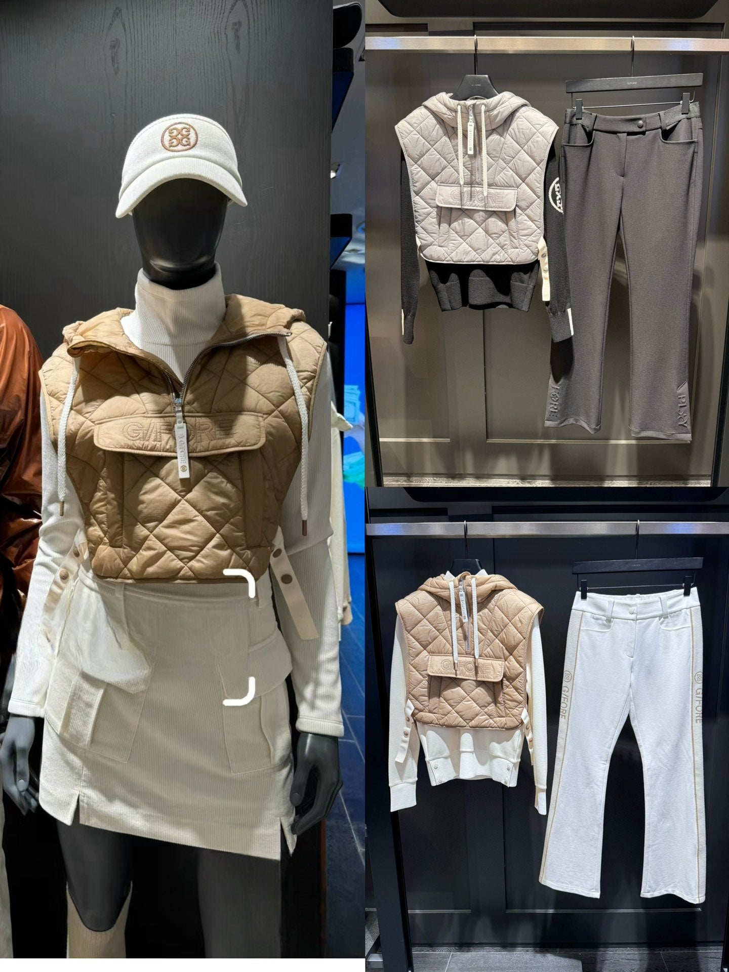 한국골프 / G/FORE 여성 니트 마갑