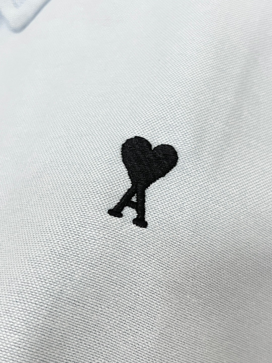 BVG / 아미 남성 여성 하트 자수 셔츠