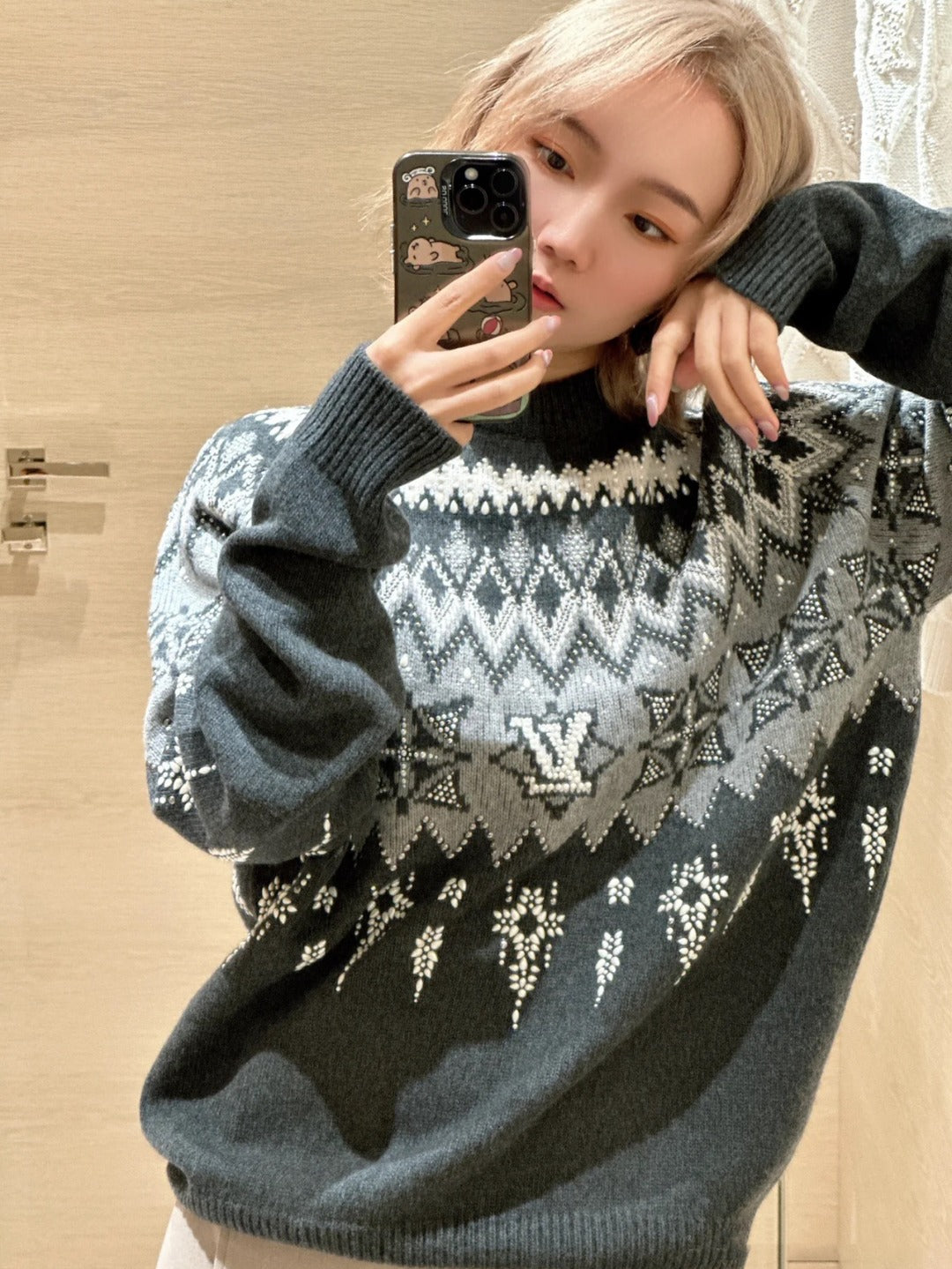 BVG / 루이비통 남성 여성 니트