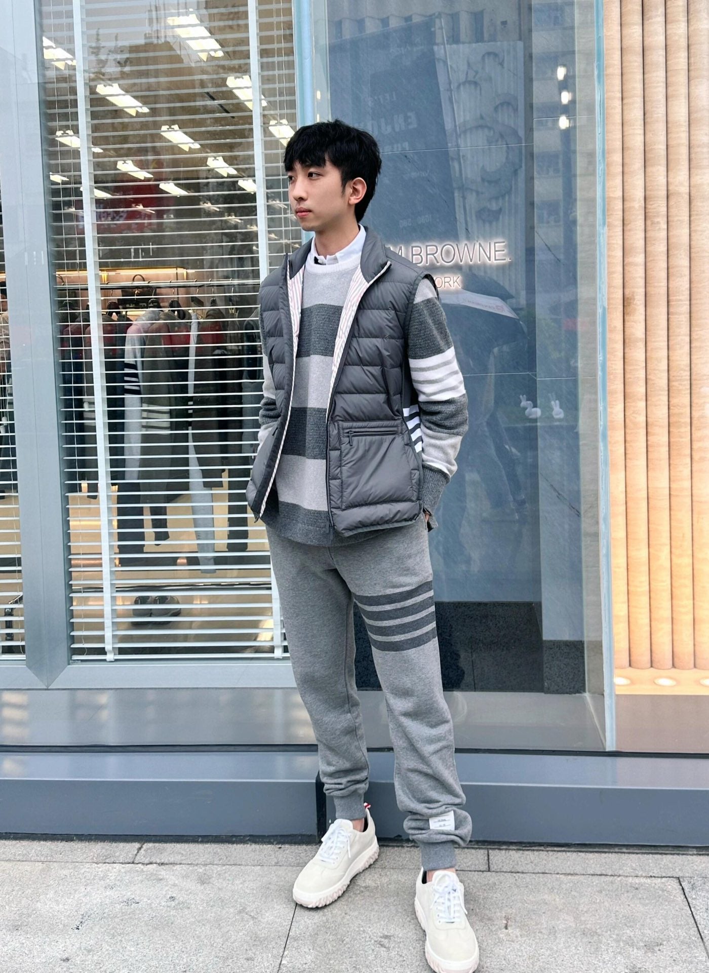 R공장 / 톰브라운 남성 패딩 조끼