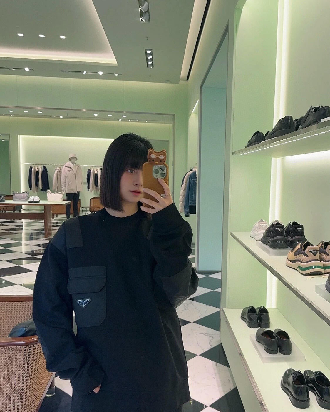 BVG / 프라다 남성 여성 후드티