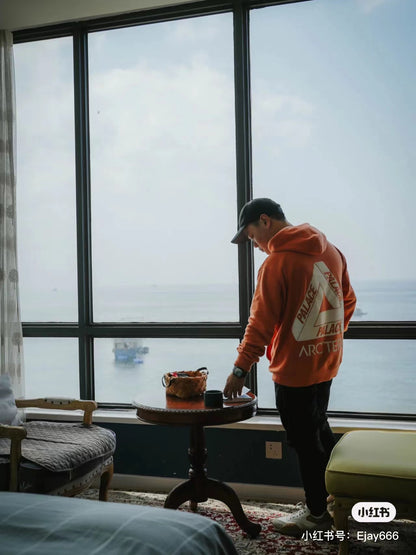 콜라 / 아크테릭스 팔라스 콜라보 후드티 , 조인트 시조새 자수 폼 프린트 후드 스웨트셔츠